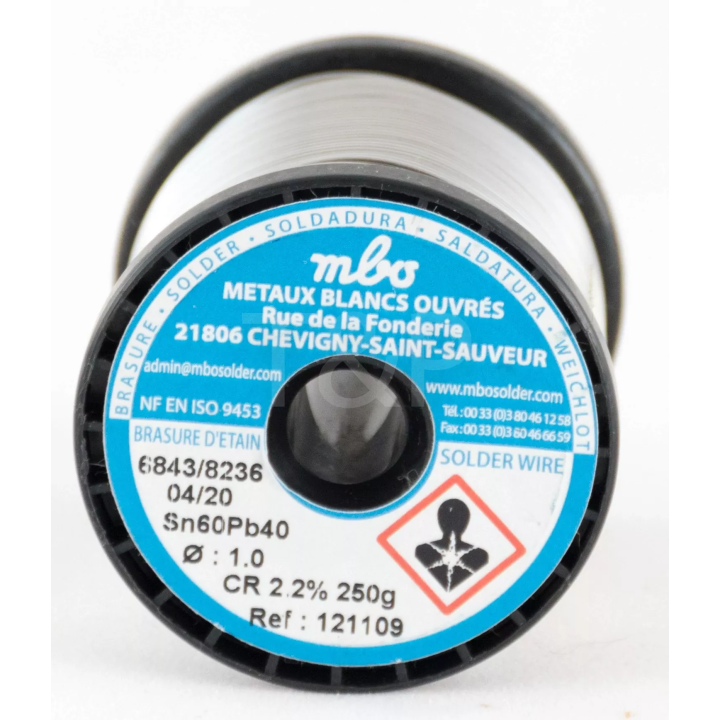 Rollo estaño 0.25KG 1mm MBO 60SN-40PB