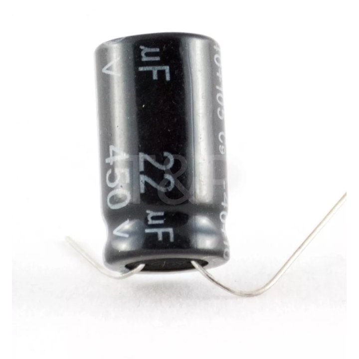 Condensador 22uF 450V 105ºC 13x25mm