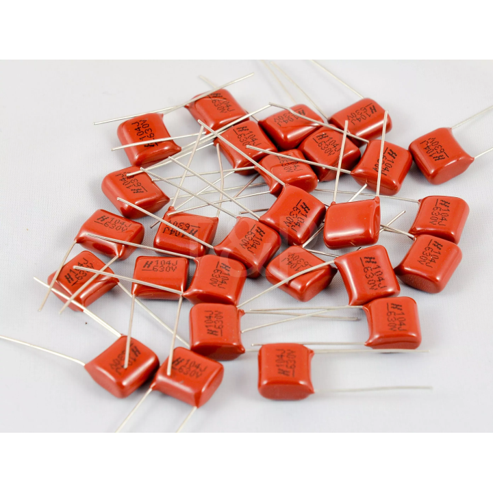 10 x 100nF 630V Radial capacitor