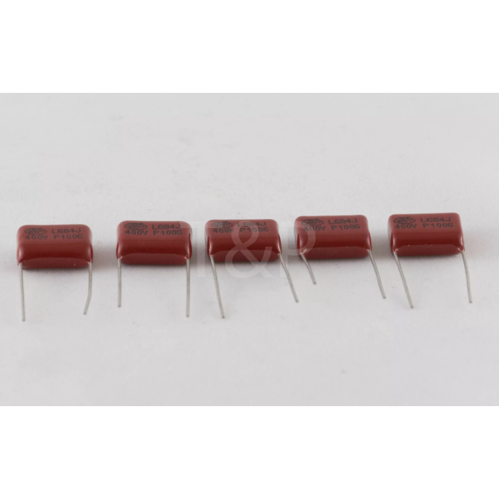 5 x Condensador radial 680nF 400V