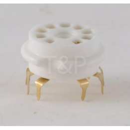 Noval PCB B9A 9 Pins ceramic socket