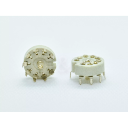 Noval PCB B9A 9 Pins ceramic socket old stock