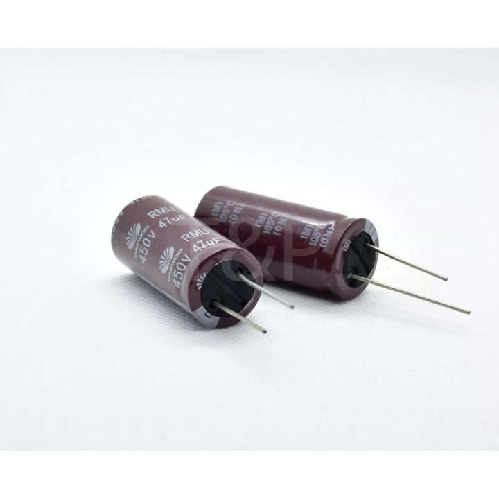 Condensador 47uF 450V 105ºC 18x20mm Daewoo RMU