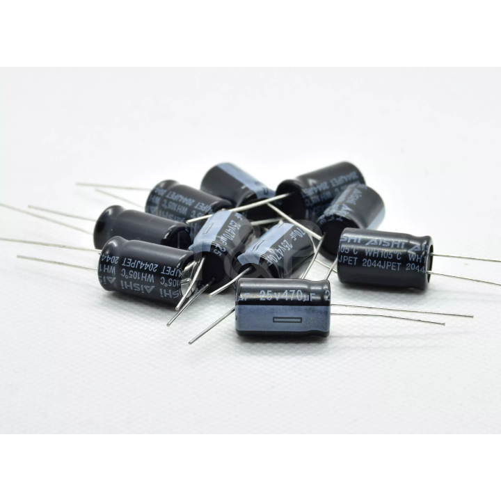 10 x Condensador electrolítico 470uF 25V