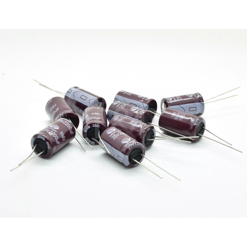 10 x 2200uF 25V 105º