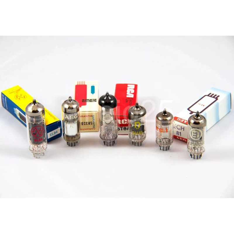 Kit de valvulas ECC85 ECH81 EF89 EABC80 EL84 EM80