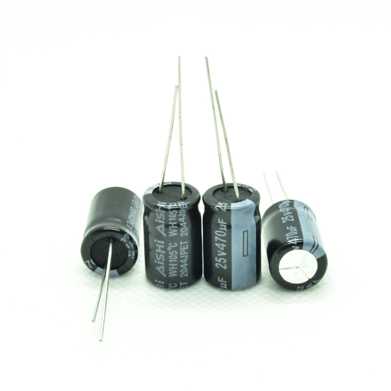 10 x 470uF 25V electrolytic capacitor