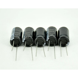 5 x Condensador electrolítico 10uF 400V 10x20mm