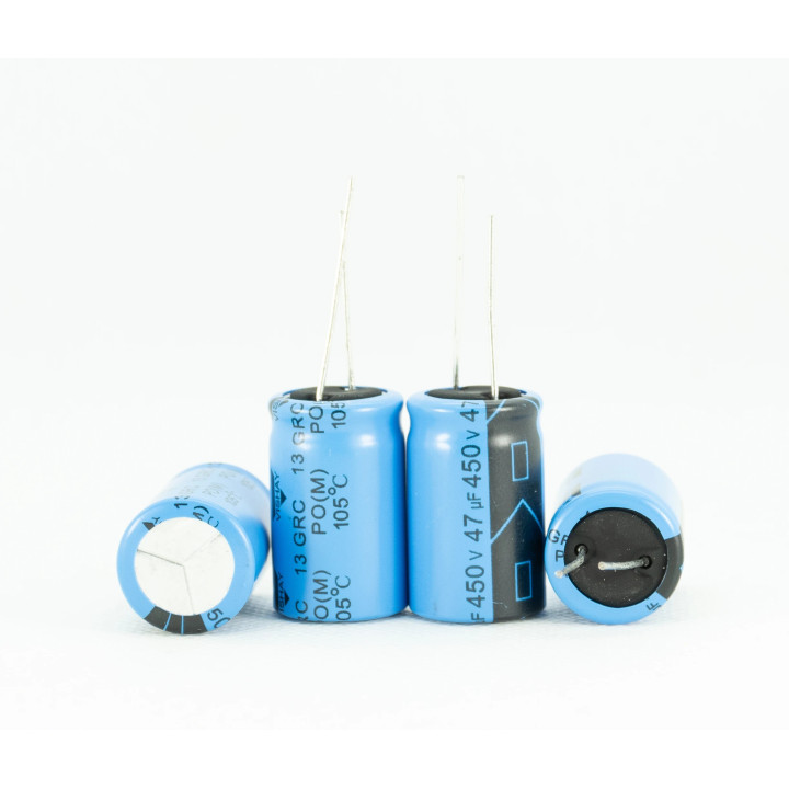 Condensador 47uF 450V 105ºC 16x25mm Vishay