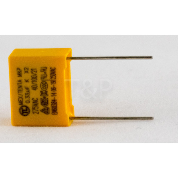 Condensador 330nF 275V X2 15mm